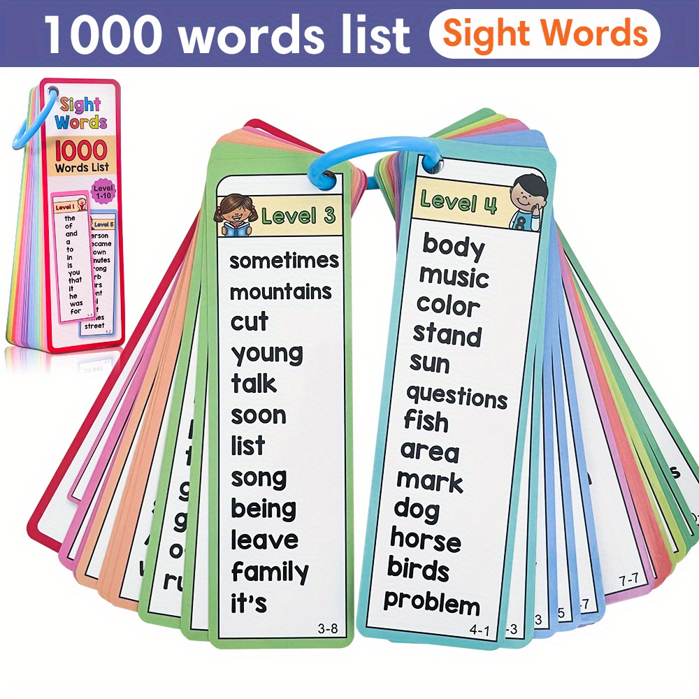 Kids Education Fun - 6-10세 어린이를 위한 1000개의 시력 단어