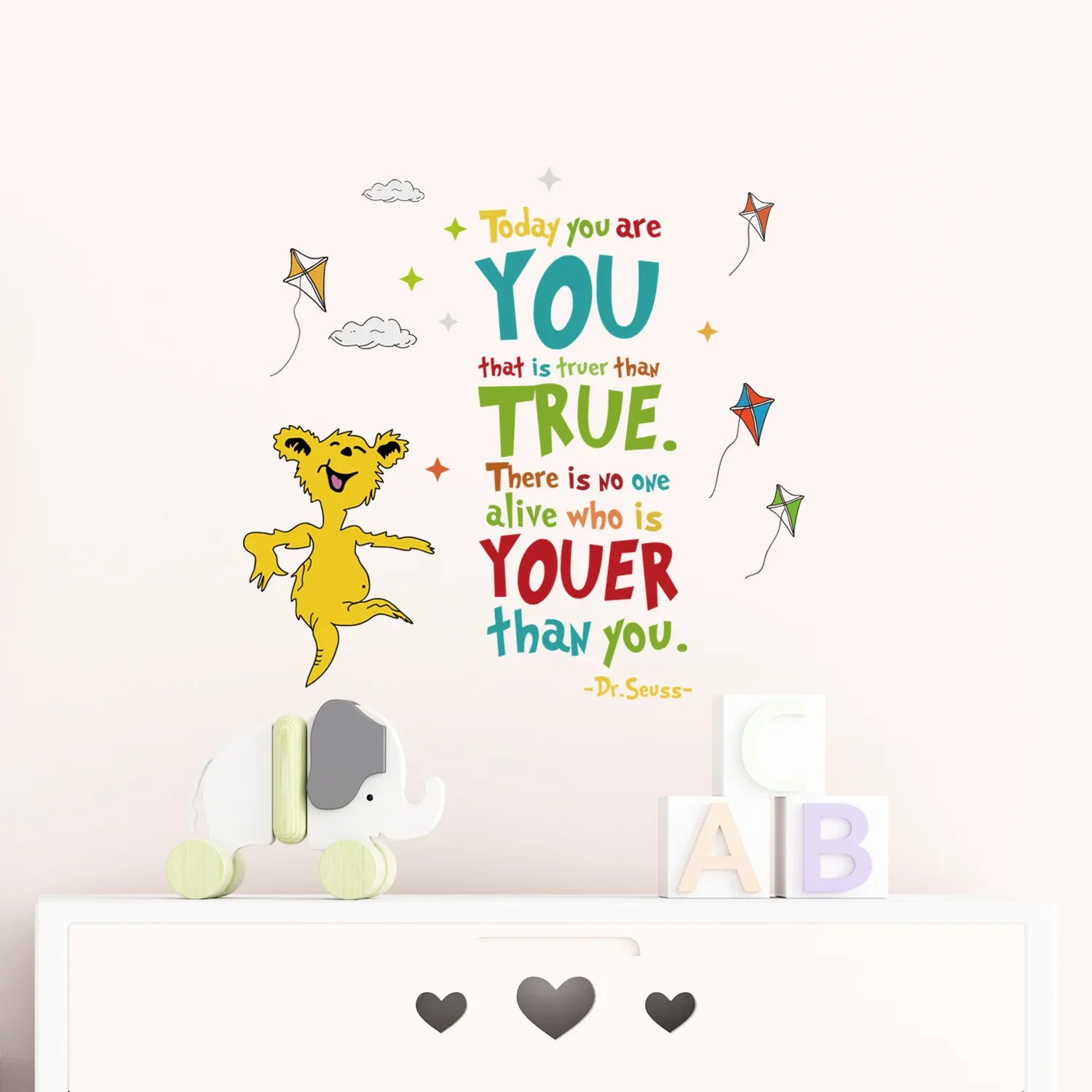 Dr. Seuss 학습 교육 말하기 벽 스티커, 영감  - Inspirational Kids Education Quotes 리뷰 및 가격