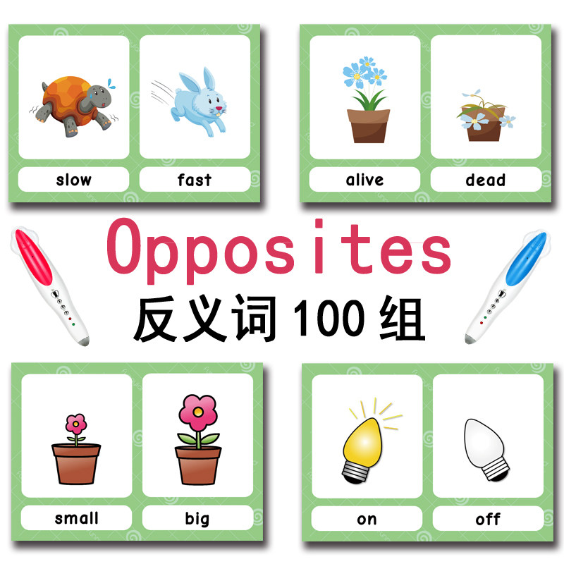 100가지 반대되는 단어 플래시 카드 영어 어휘 카드  - Kids Educational Game 리뷰 및 가격
