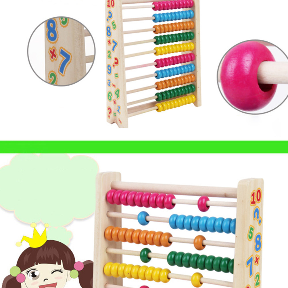 10칸 나무 주판 다채로운 구슬 계산 프레임 어린이를  - Kids Educational Computer 리뷰 및 가격