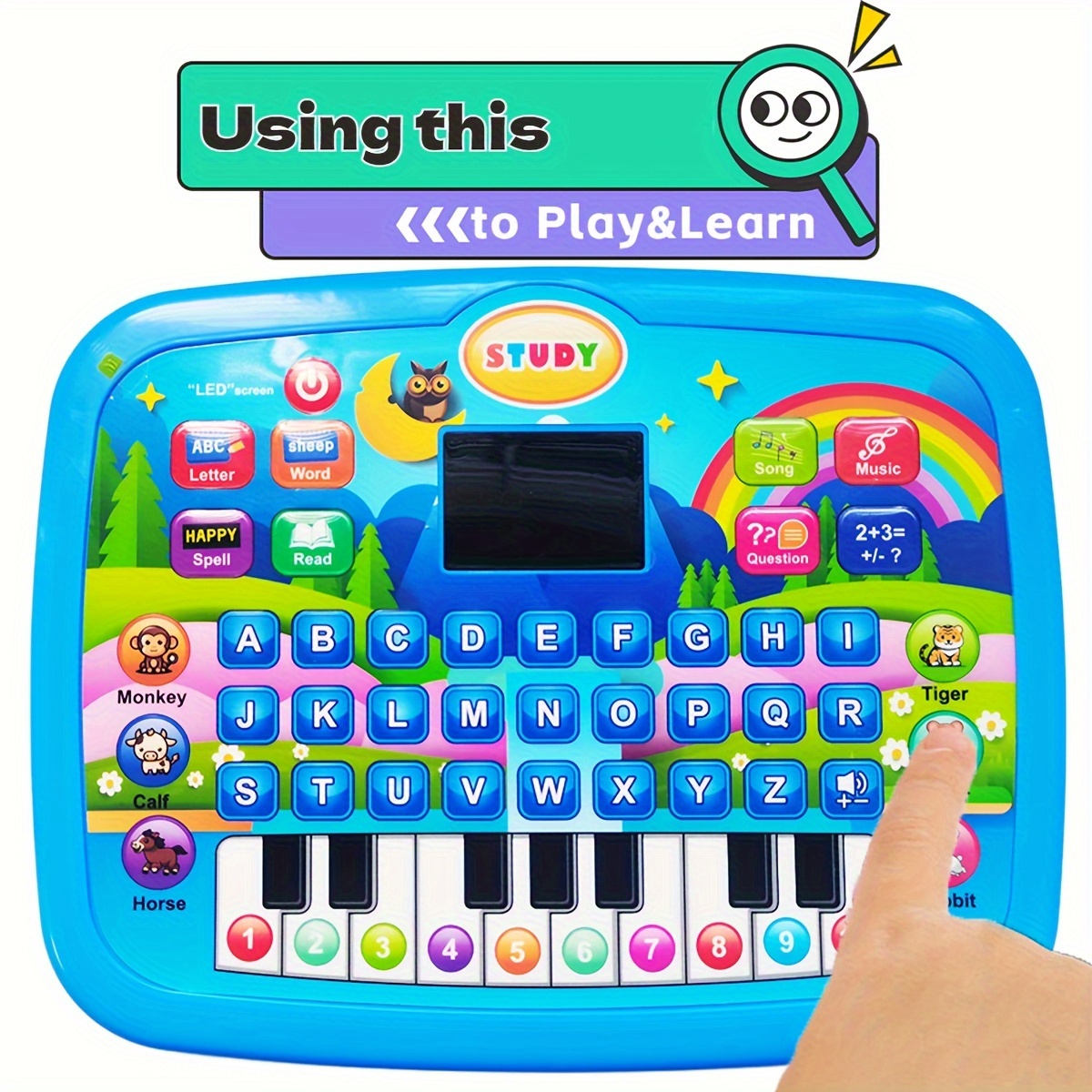 어린이를 위한 다기능 교육용 학습기, 알파벳, 숫자,  - Kids Educational Computer 리뷰 및 가격