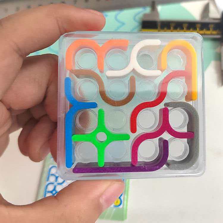 창의적인 미친 곡선 퍼즐 기하학적 라인 매트릭스 IQ  - Kids Education Fun 리뷰 및 가격
