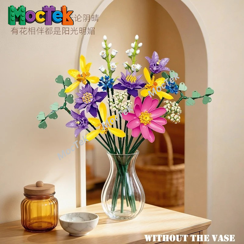 장식용 모델 빌딩 블록 꽃 JJ9236 작약 난초 종꽃 - Orchid Kids Education 리뷰 및 가격