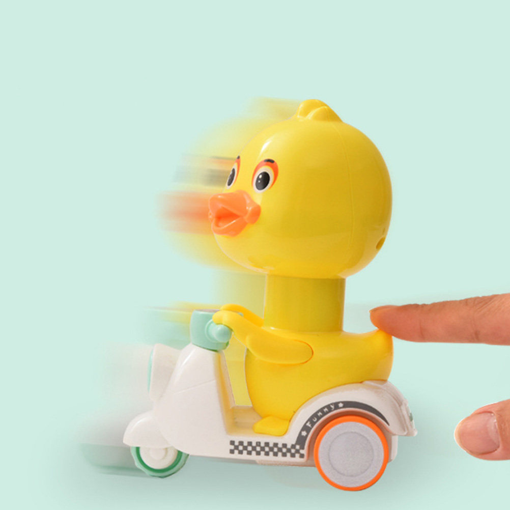3개입 작은 노란색 오리 프레스 타입 후퇴식 자동차 어 - Kids Education Fun 리뷰 및 가격