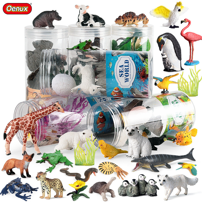 Oenux 미니어처 동물 세트 야생 Sealife 농장 - Kids Without Education 리뷰 및 가격