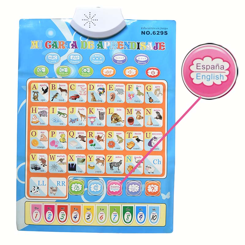 스페인어 영어 음성 차트 어린이를위한 어린이 교육 컴퓨 - Kids Educational Computer 리뷰 및 가격