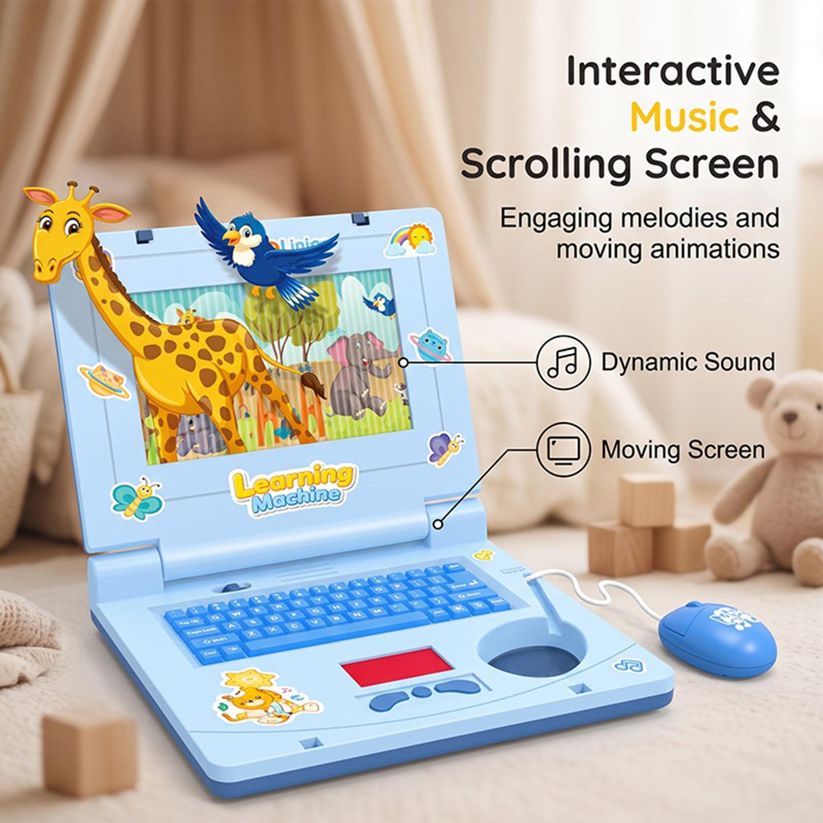 어린이 노트북 장난감, 음악과 조명이 있는 인터랙티브  - Kids Educational Computer 리뷰 및 가격