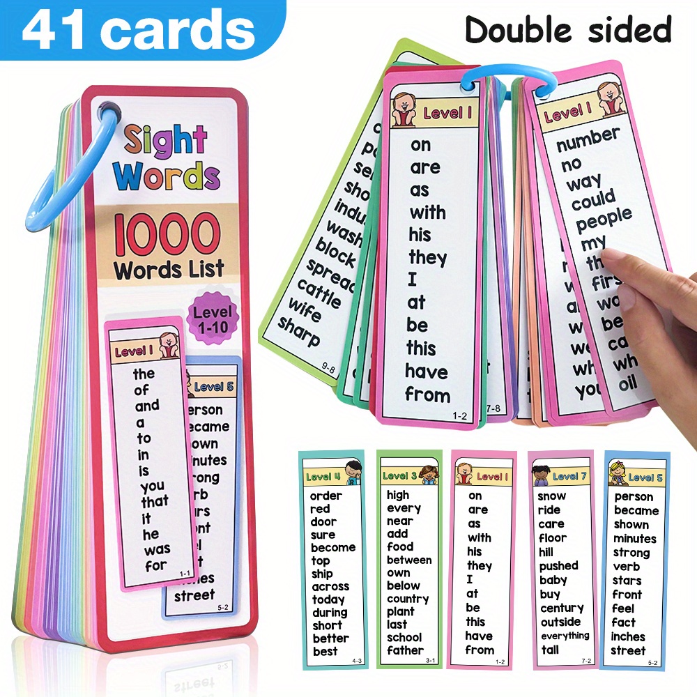 6-10세 어린이를 위한 1000개의 시력 단어 플래시 - Kids Education Fun 리뷰 및 가격