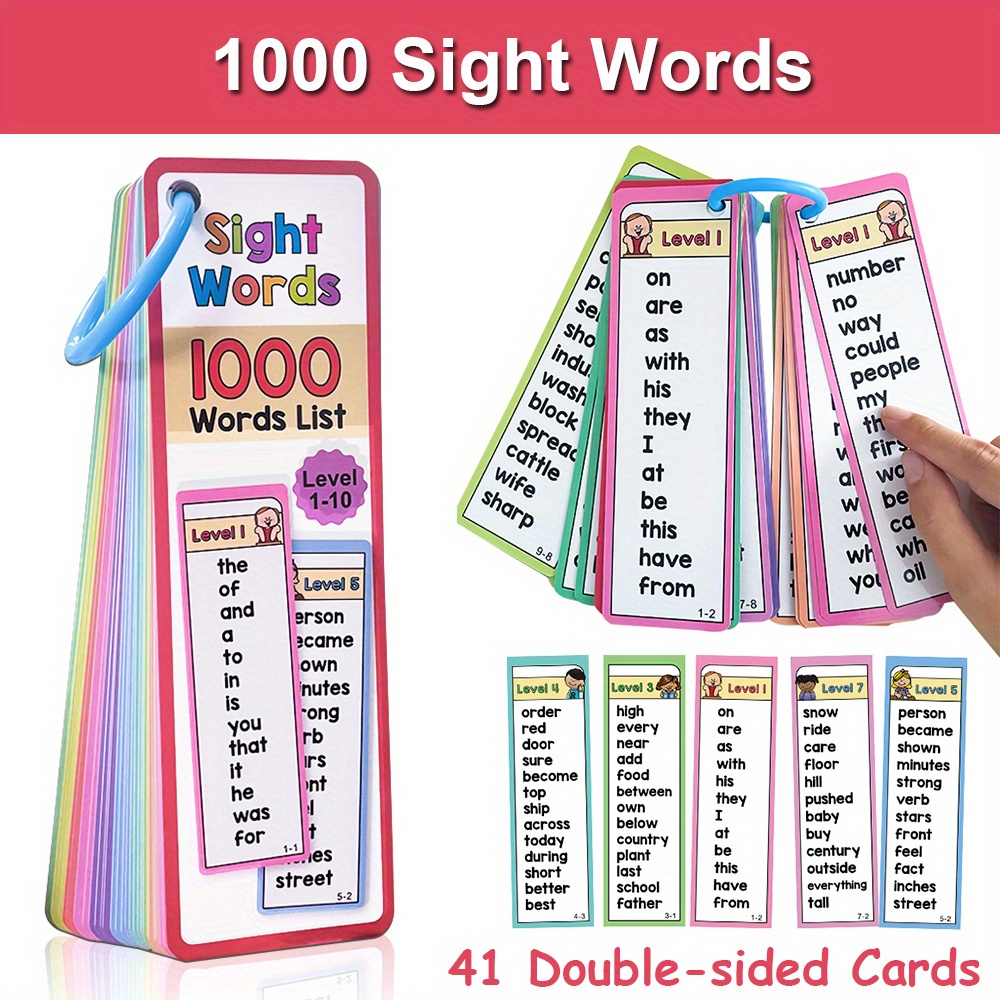 6-10세 어린이를 위한 1000개의 시력 단어 플래시 - Kids Education Fun 리뷰 및 가격