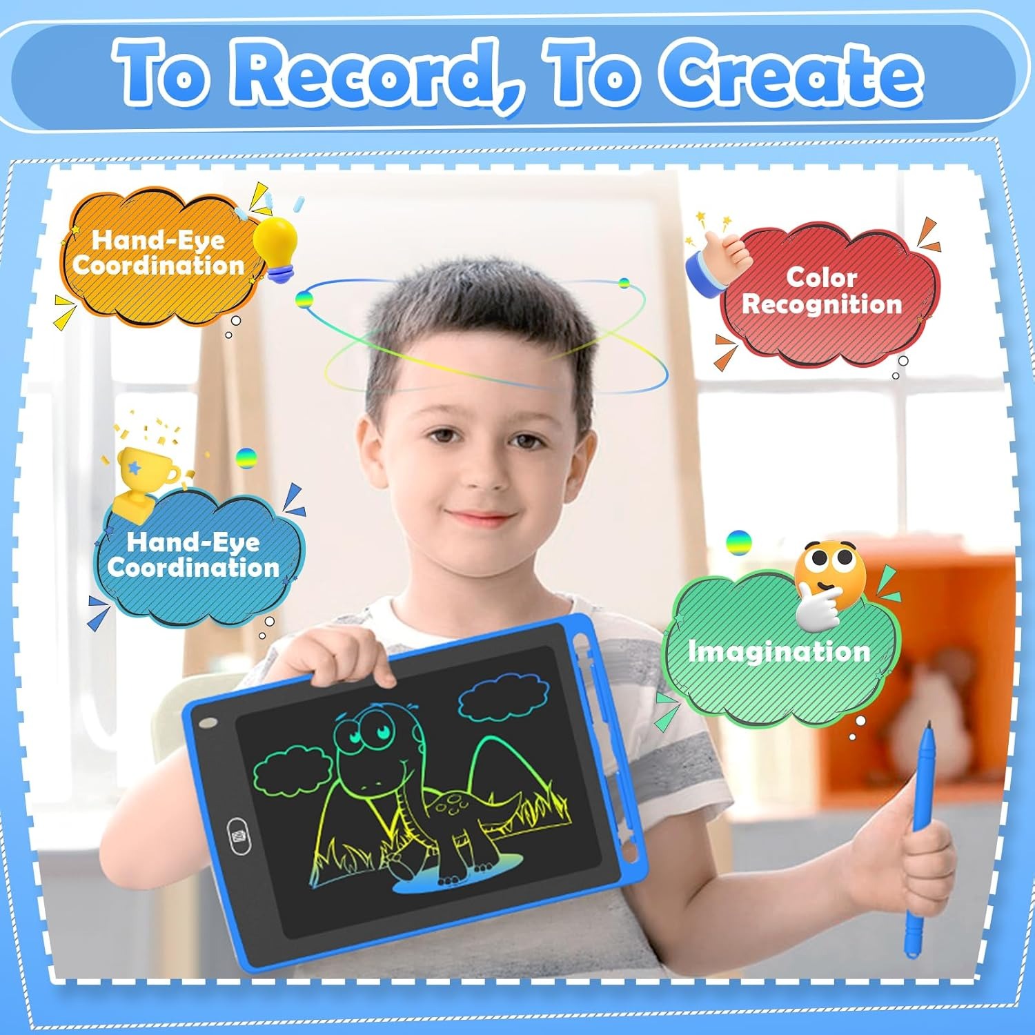 어린이용 LCD 쓰기 태블릿, 8.5인치 다채로운 낙서 - Kids Educational Game 리뷰 및 가격